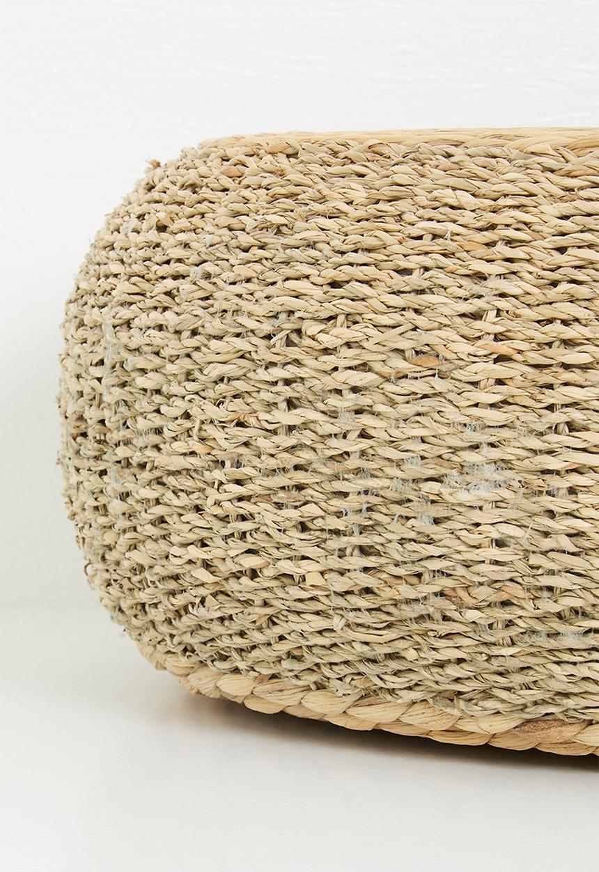 Sixth Floor - Kerry Hyacinth floor ottoman - Seagrass