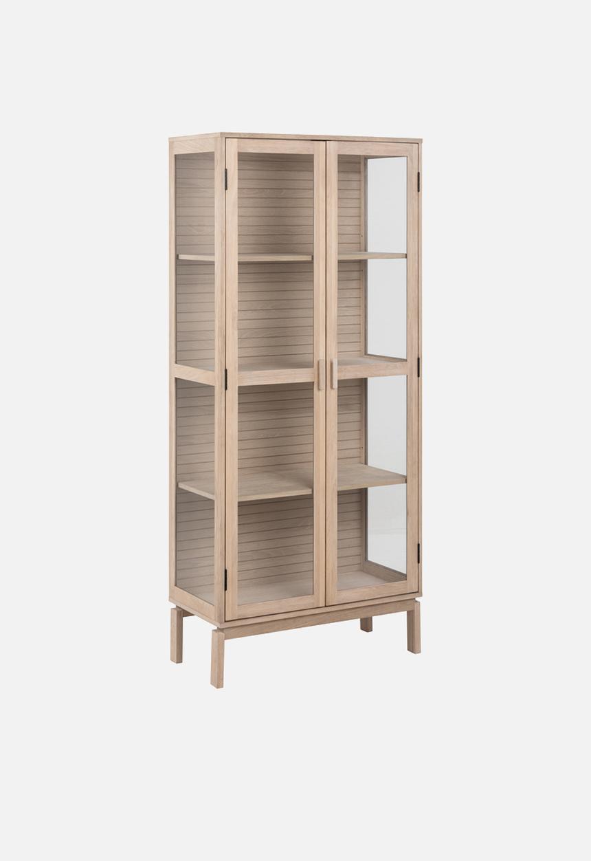 Sixth Floor - Linley display cabinet - white pigmented oiled oak veneer