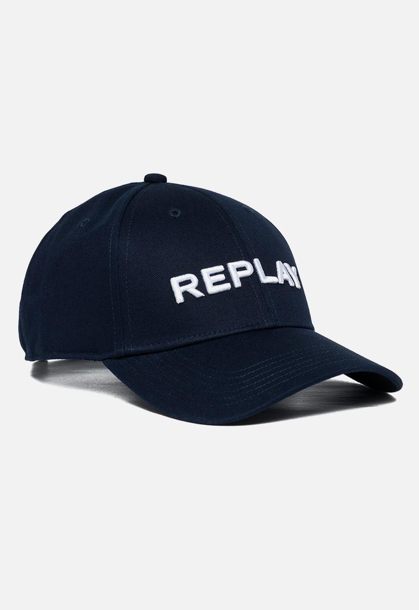 Replay - Heavy cotton twill hat fp - dk indigo blue