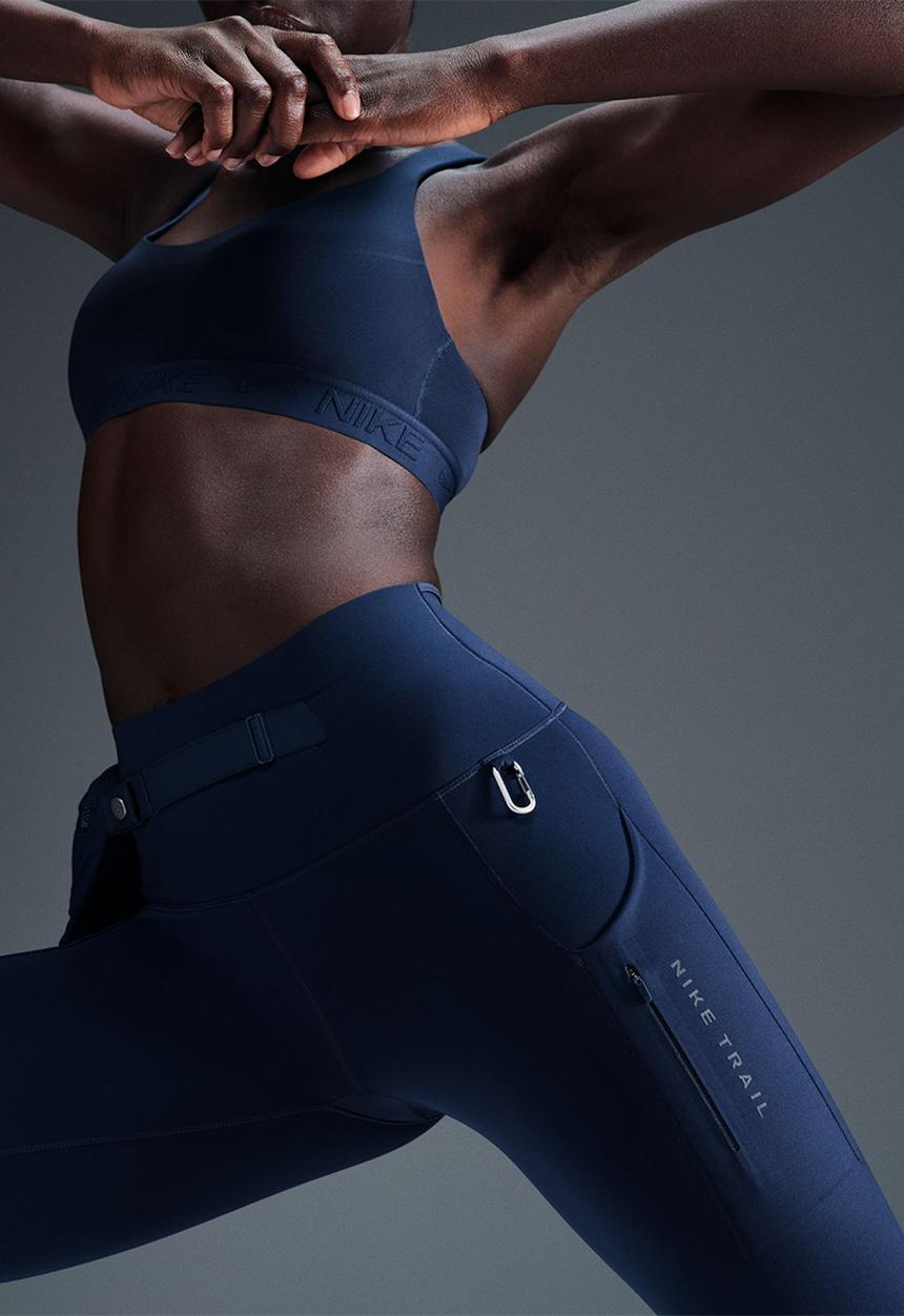 Nike - Nike Dri-FIT Trail 7/8 Tight - Armory Navy/Armory Navy/Black