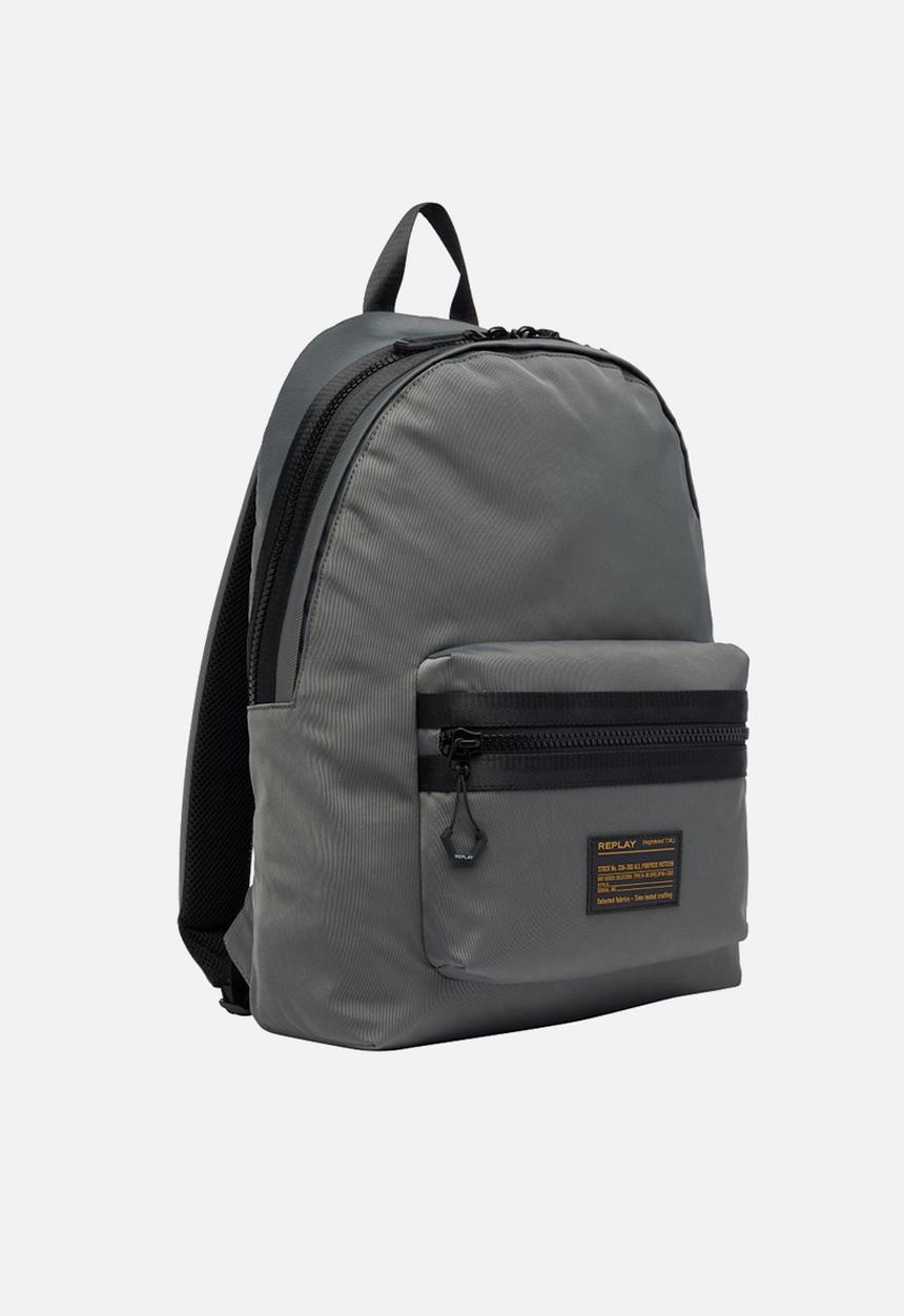 Replay - Nylon twill bag - military green