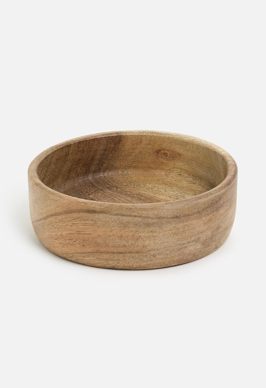 Excellent Houseware - Muddy mini wooden bowl set of 3 - natural