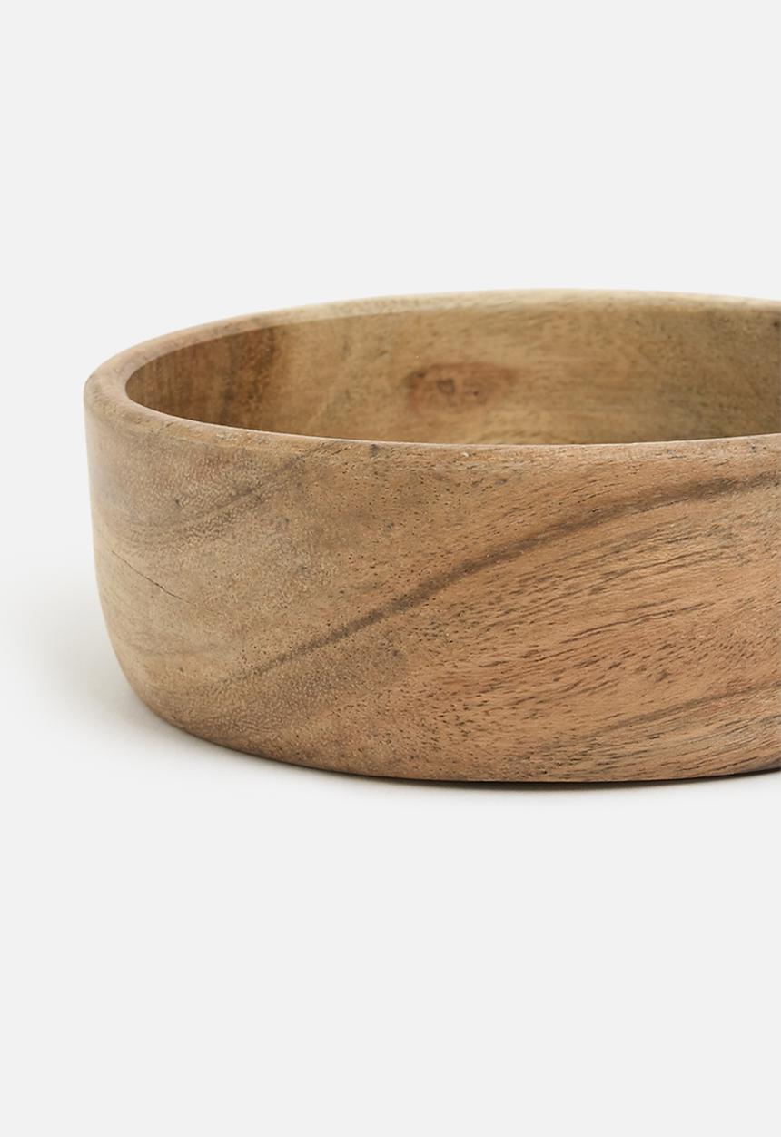 Excellent Houseware - Muddy mini wooden bowl set of 3 - natural