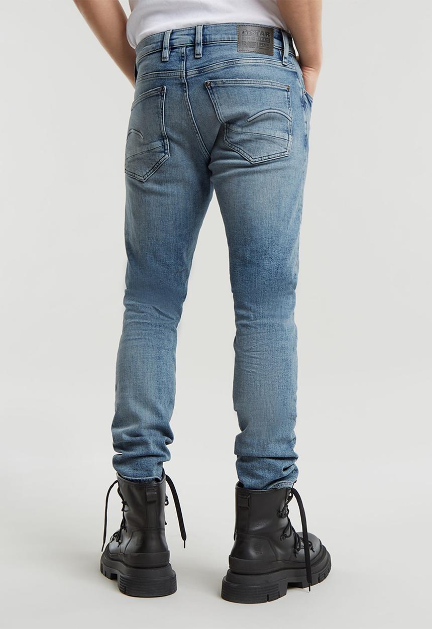 G-STAR - Revend FWD Skinny - antique faded ripped icecap