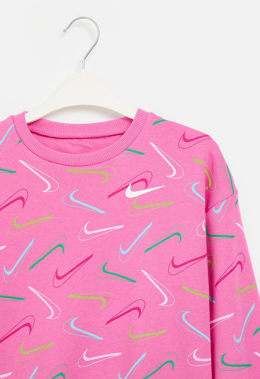 Nike - Nkg swoosh logo bf crew - playful pink