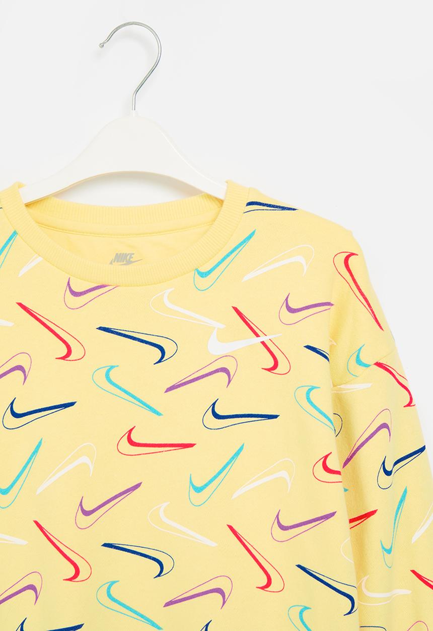 Nike - Nkg swoosh logo bf crew - soft yellow