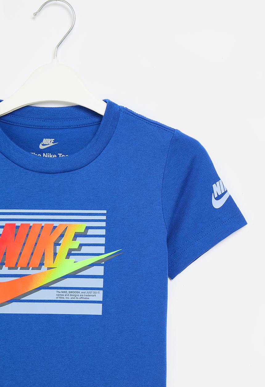 Nike - Nkb nike futura block short sleeve tee - game royal