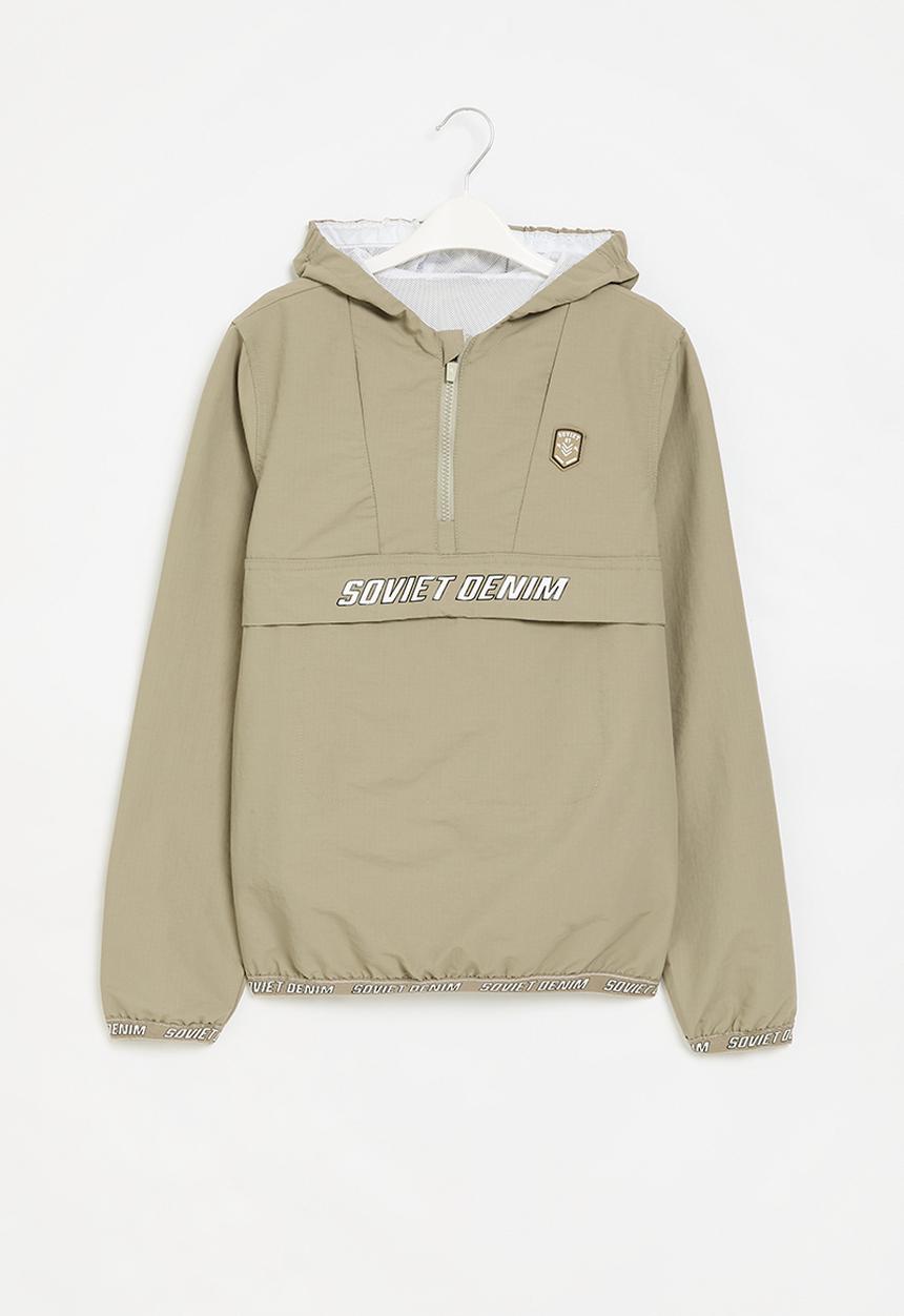 SOVIET - Boys fashion track jacket - taupe
