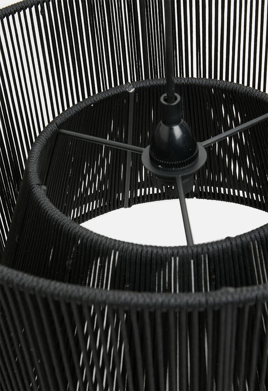 Sixth Floor - Polybraid pendant - black