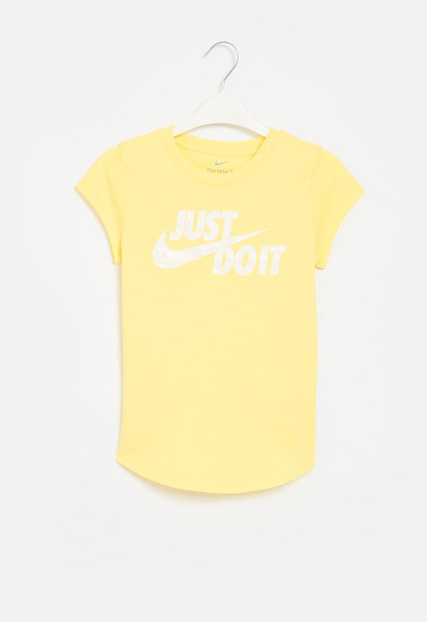Nike - Nkg jdi swoosh split short sleeve tee - soft yellow