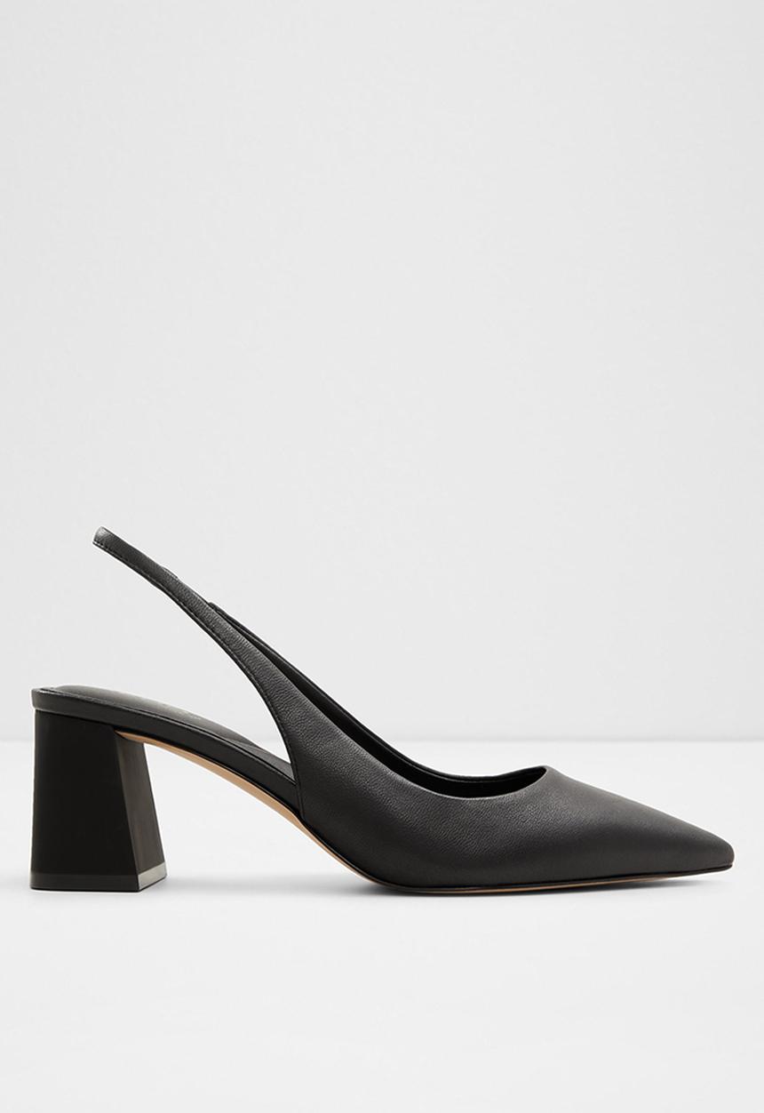 ALDO - Uliana leather block heel - black