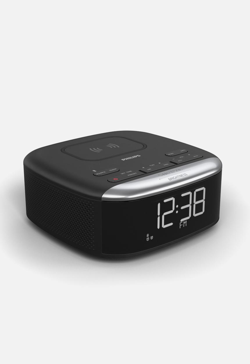 Philips - QI Charge bt clock radio - Black