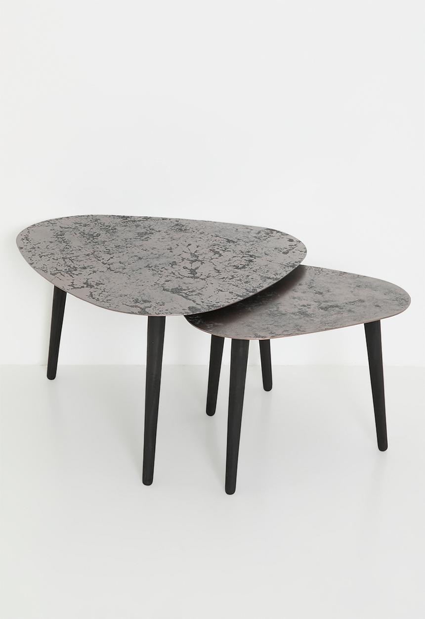 Nolden Brothers - Ceciali nested coffee tables - metallic