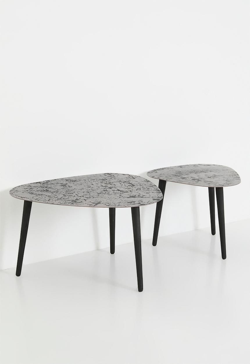 Nolden Brothers - Ceciali nested coffee tables - metallic