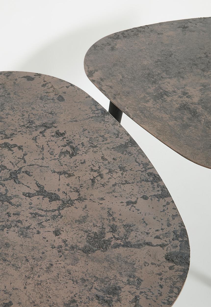 Nolden Brothers - Ceciali nested coffee tables - metallic