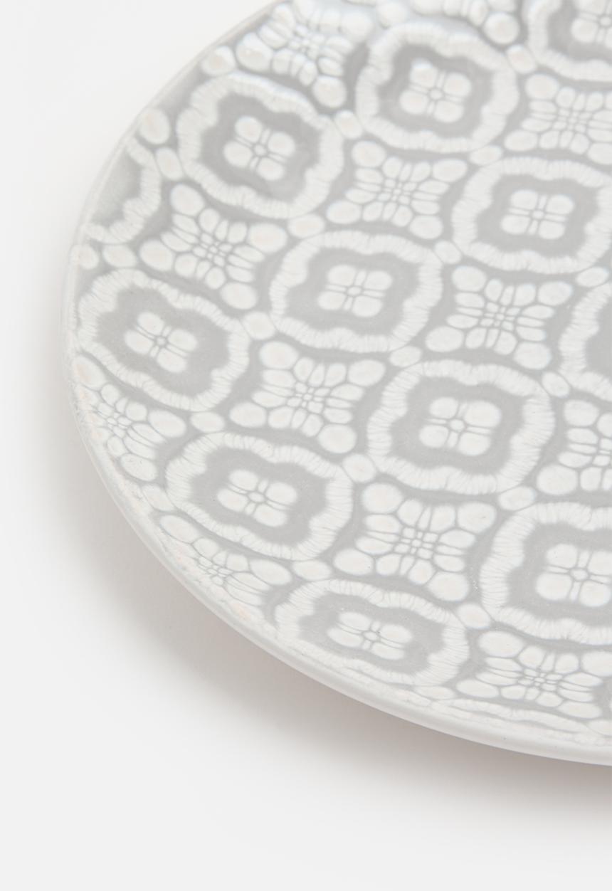 Sixth Floor - Loco dinner plate set of 4 - Grey