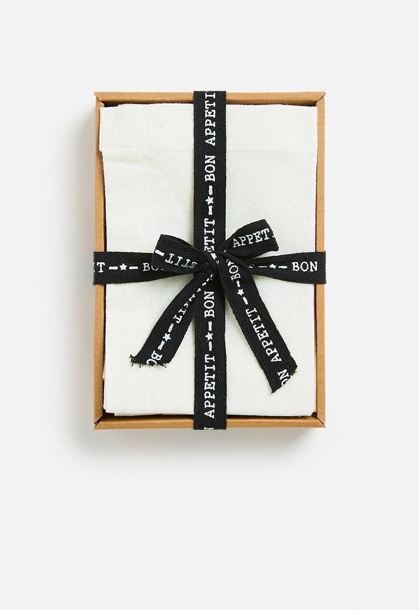 Excellent Houseware - Amani Napkin Set - Ivory