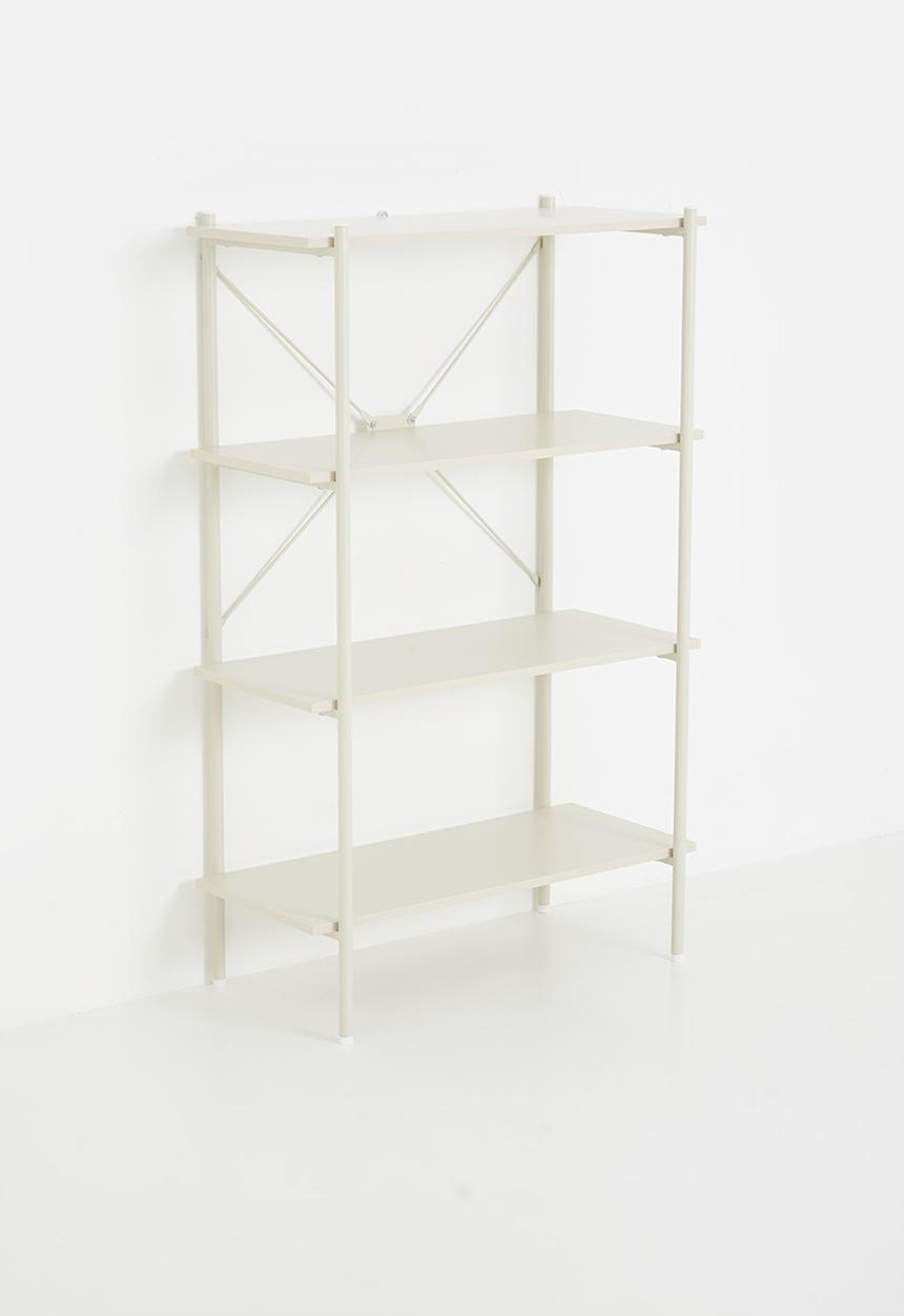 Sixth Floor - Marlo 4 tier shelf unit - neutral