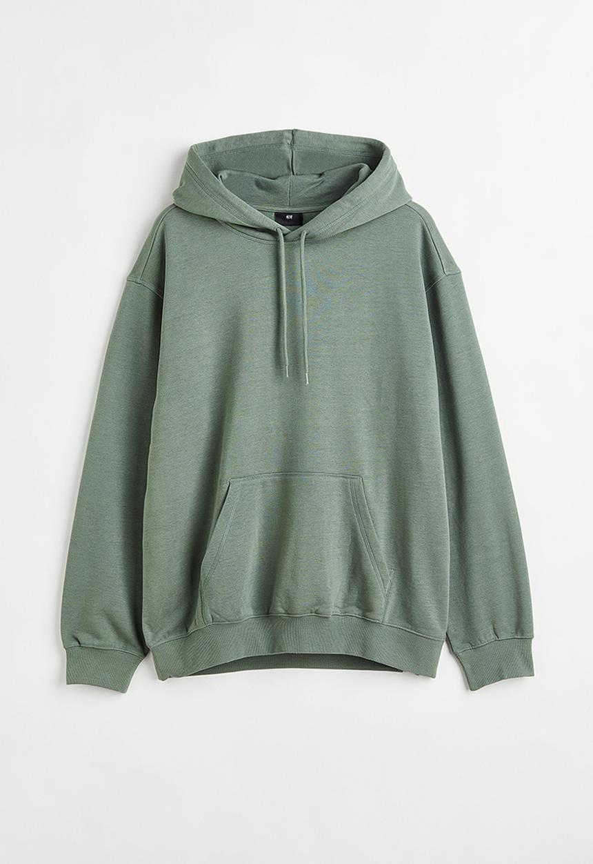 H&M - Relaxed fit hoodie - green