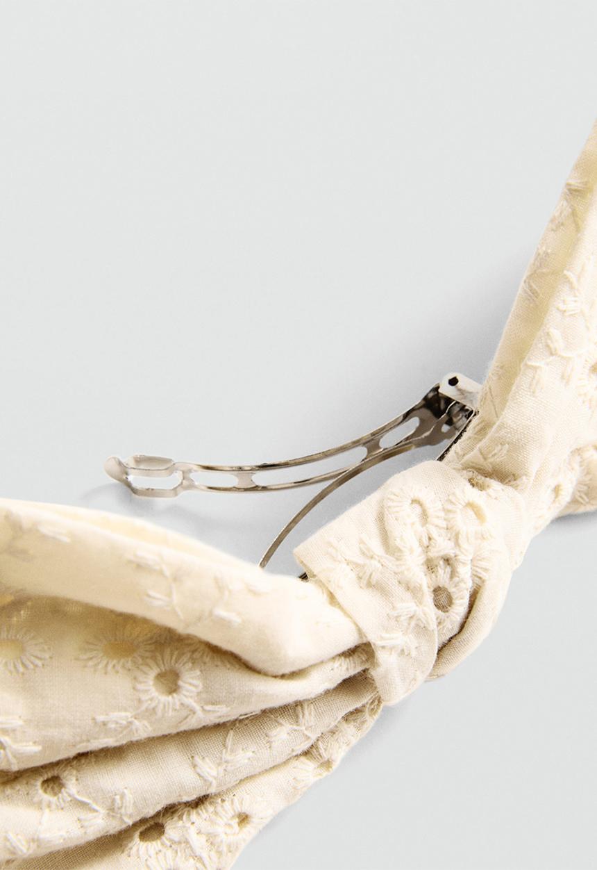 MANGO - Hairband lusy - light beige