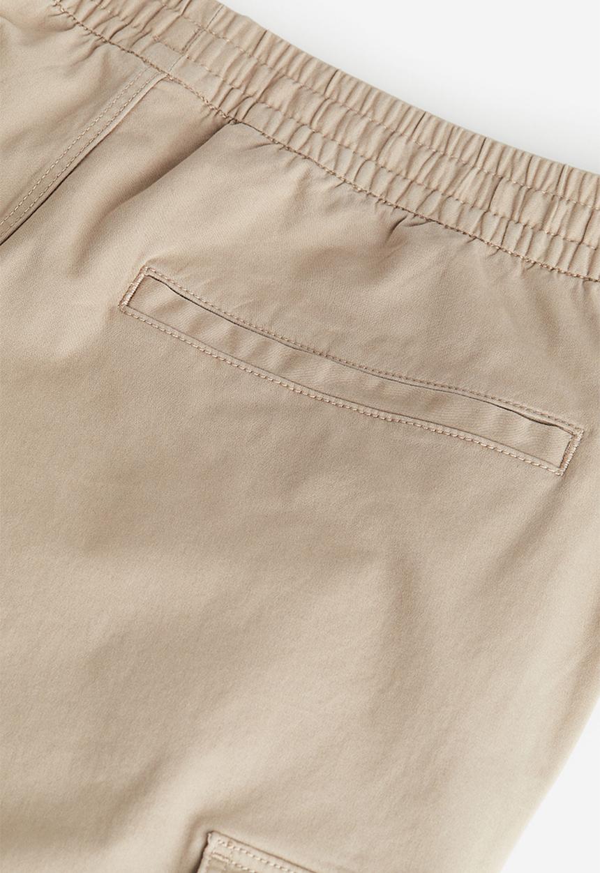 H&M - Relaxed fit cotton cargo joggers - beige