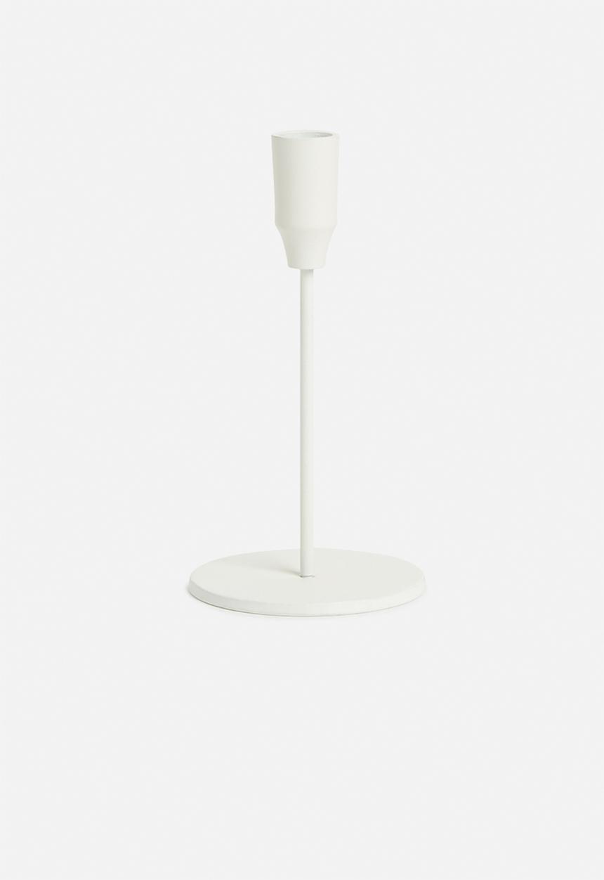H&S - Elli dinner candle holder set of 2 - creme