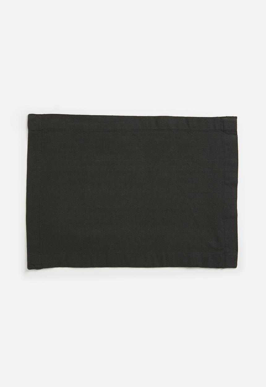Excellent Houseware - Amani placemat set - black 