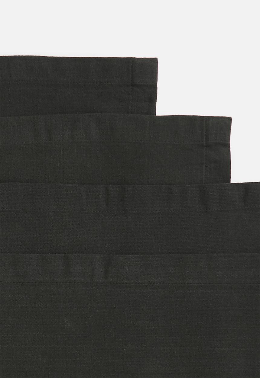 Excellent Houseware - Amani placemat set - black 