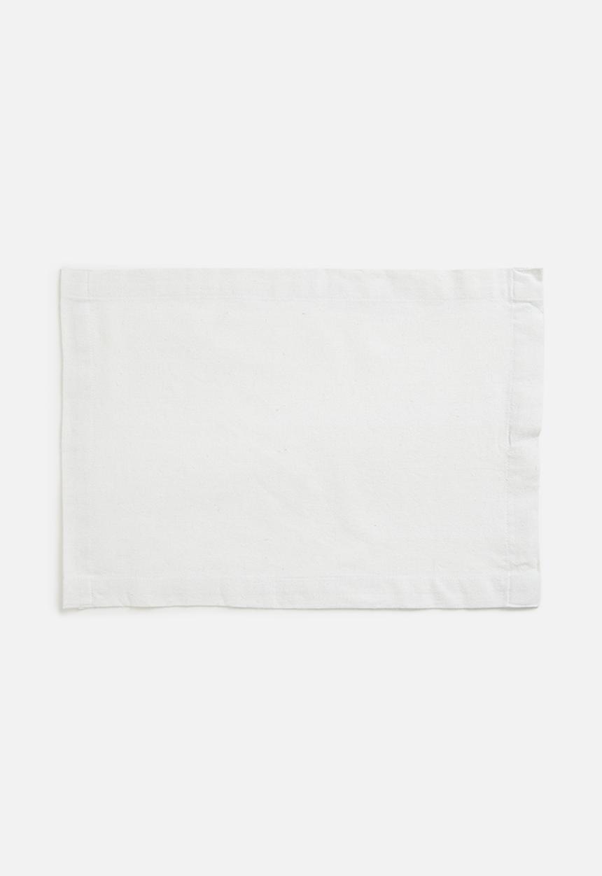 Excellent Houseware - Amani placemat set - white  