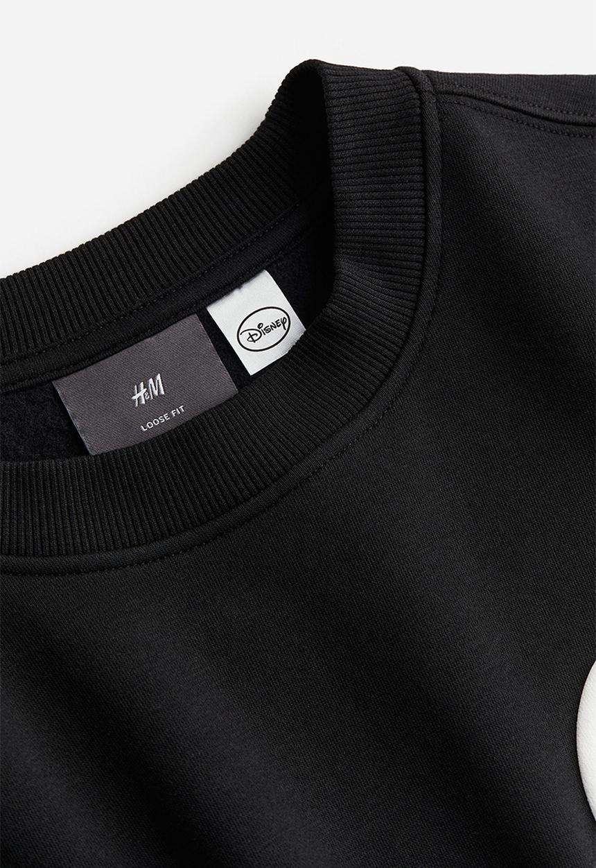 H&M - Loose fit sweatshirt - black