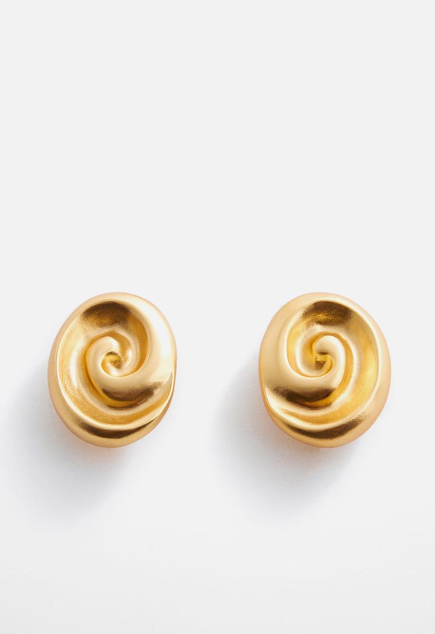 MANGO - Earings agata - gold