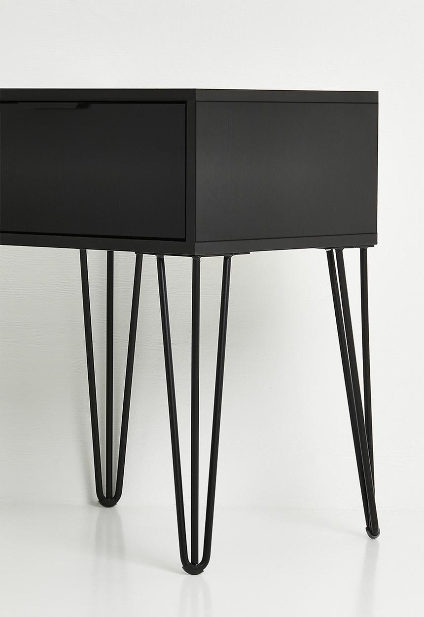 Me&Co - Lucca Bedside Cabinet - Black