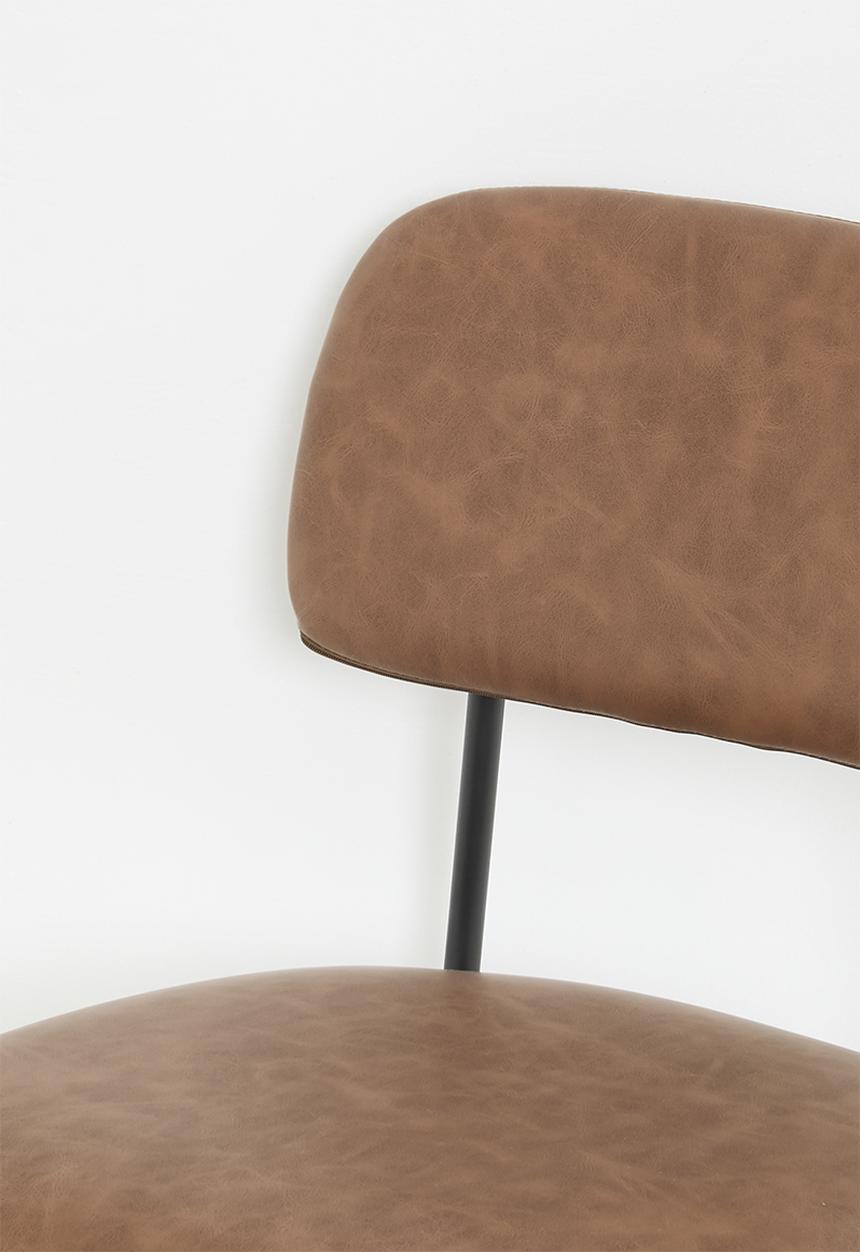 Sixth Floor - Weston pu dining  chair set of 2-Tan