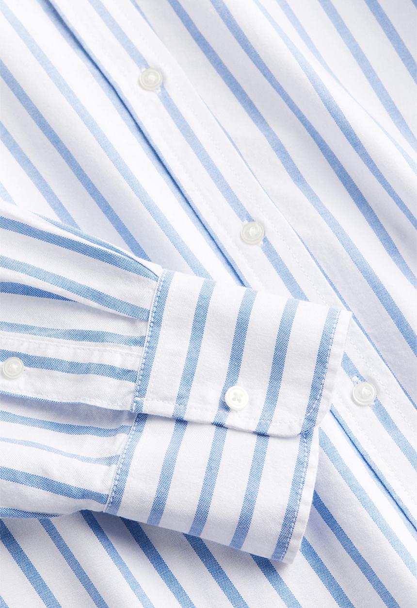 H&M - Oxford shirt - White Blue striped