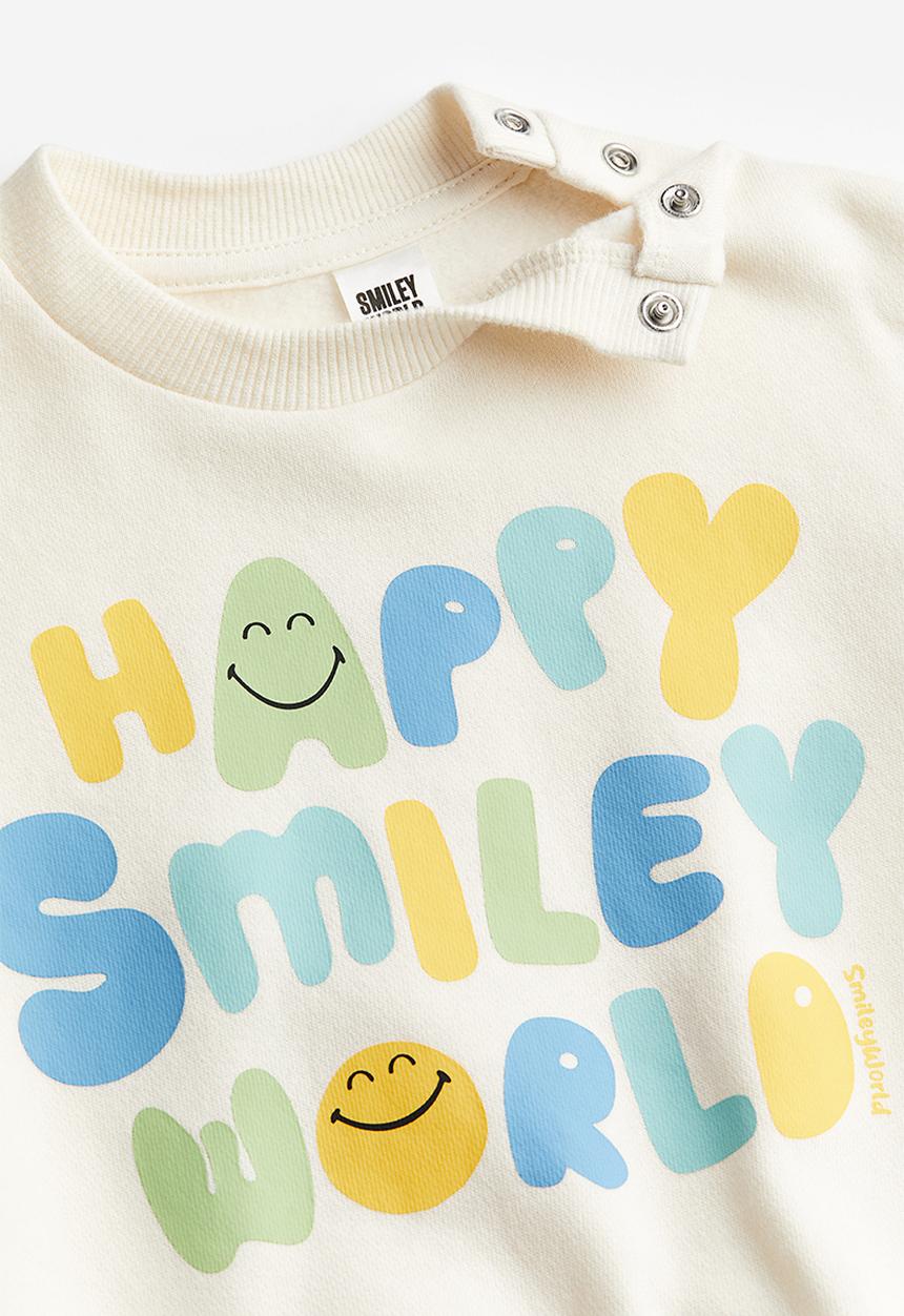 H&M - 2-piece sweatshirt set - white multi