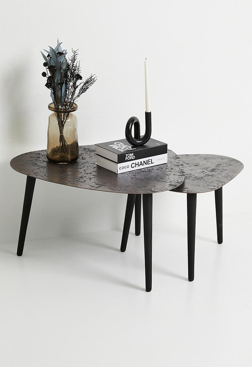 Nolden Brothers - Ceciali nested coffee tables - metallic