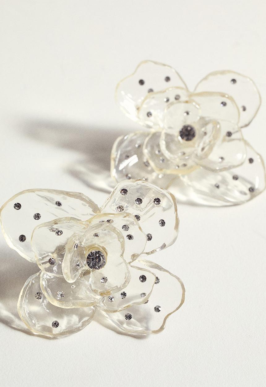 MANGO - Earrings asun - silver