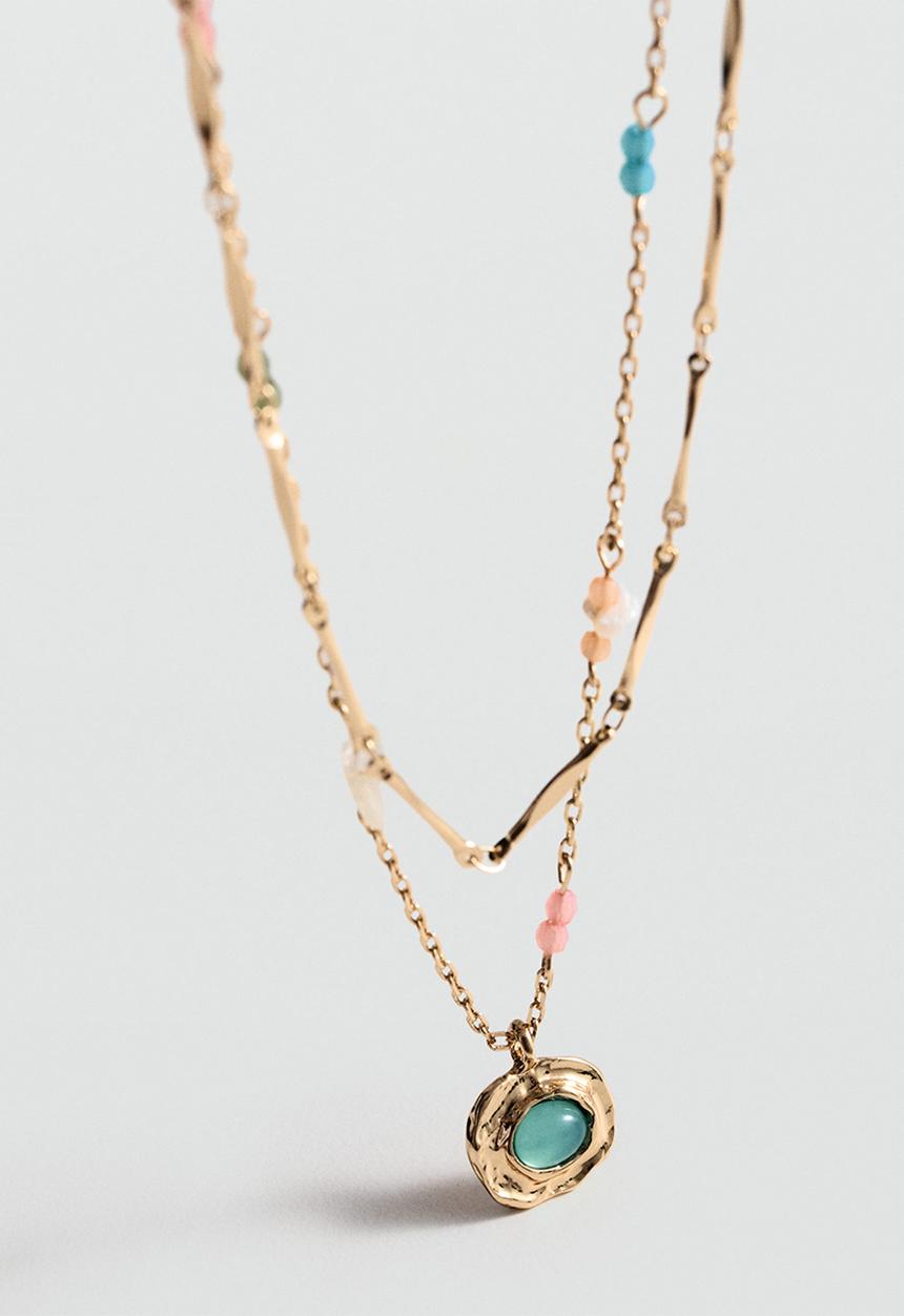 MANGO - Necklace sosaura - gold