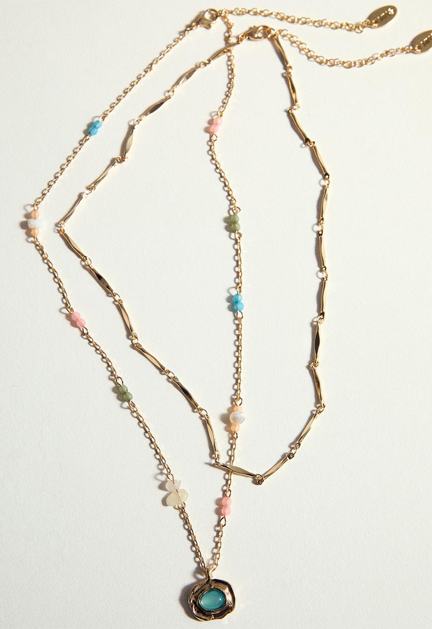 MANGO - Necklace sosaura - gold
