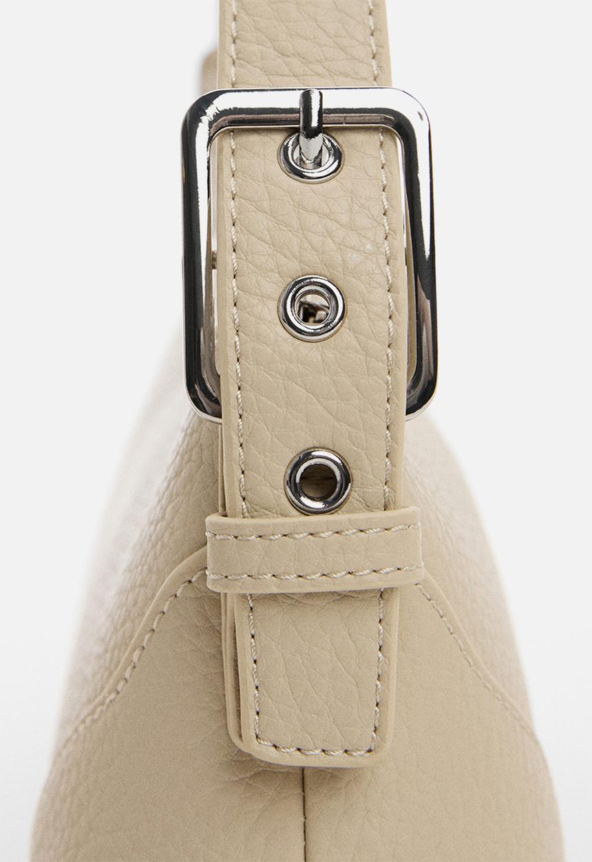 MANGO - Bag nora - light pastel grey