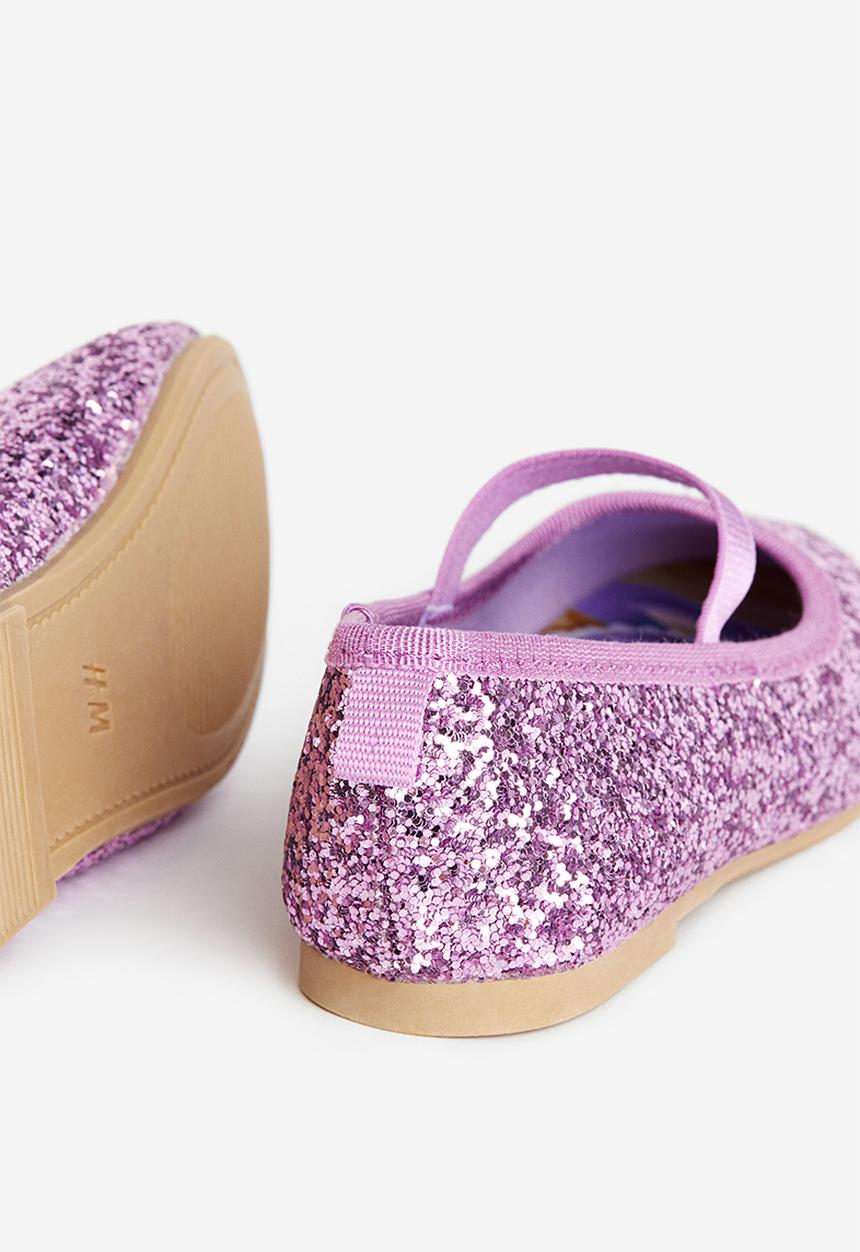 H&M - Glittery ballet pumps - purple