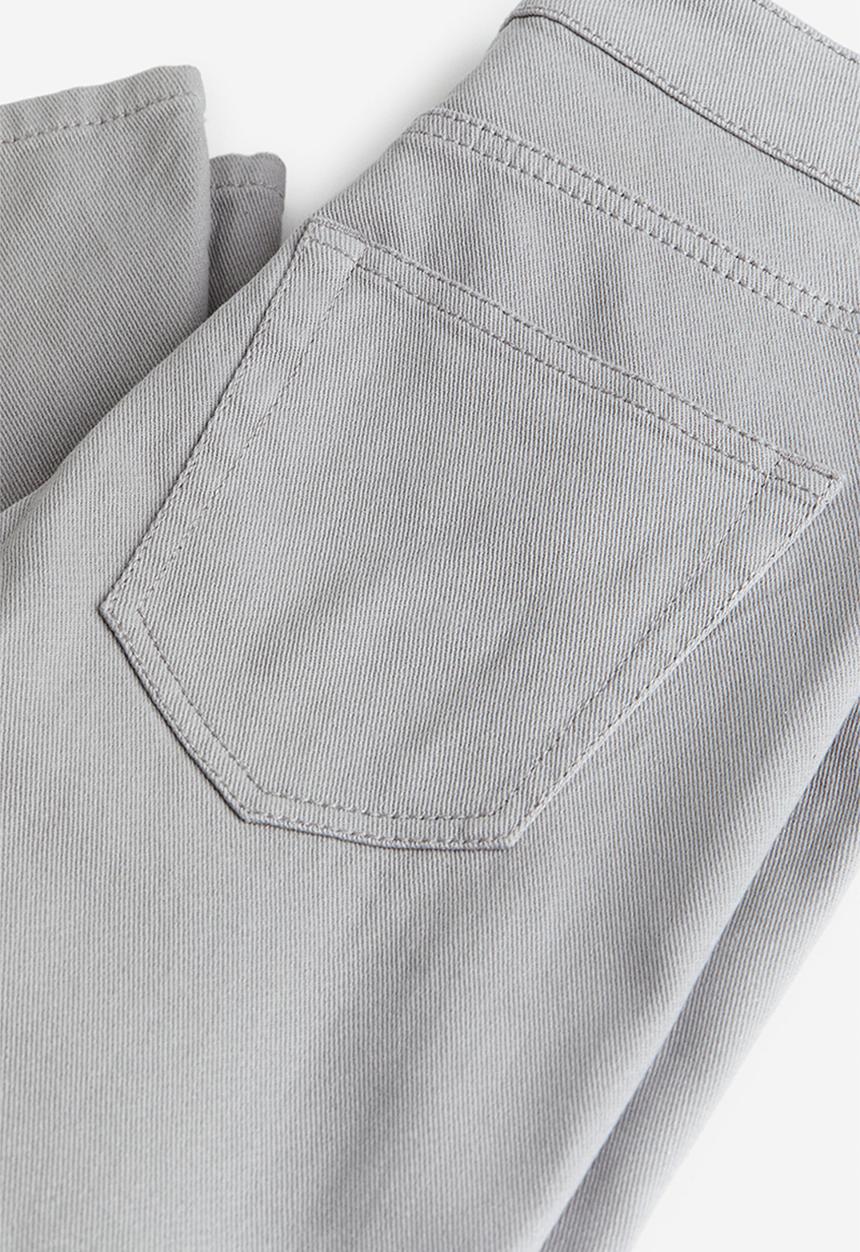 H&M - Flared twill trousers - grey