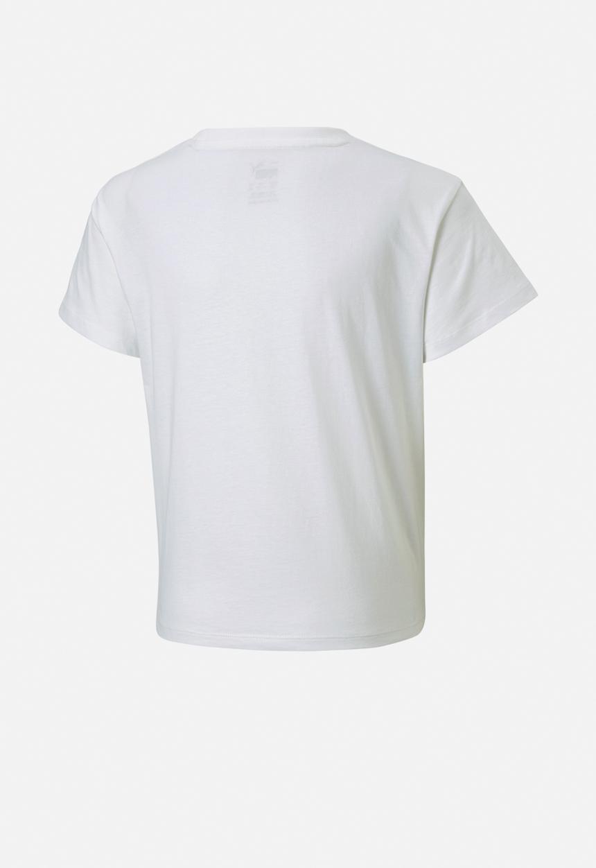 PUMA - Ess+ Logo Knotted Tee G - Puma White