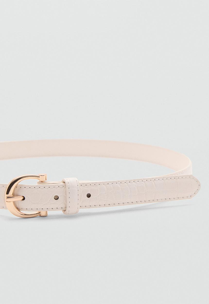 MANGO - Belt mev - light beige