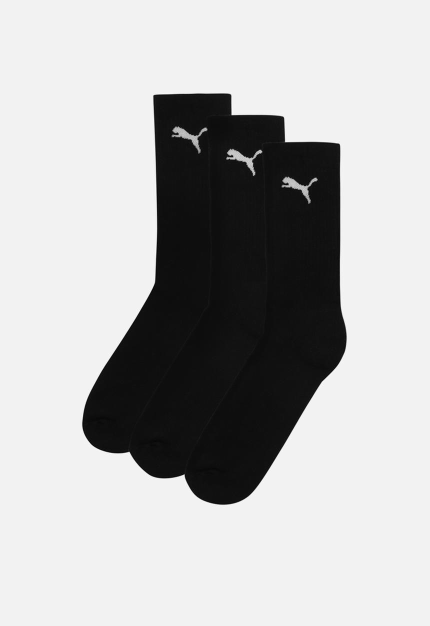 PUMA - Adults 3 Pack Cat Logo Tennis Socks - Black