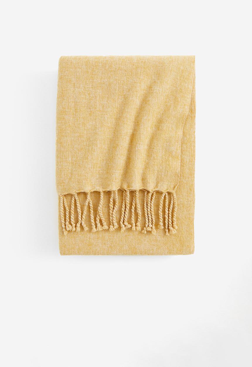 H&M - Wool-blend blanket - yellow