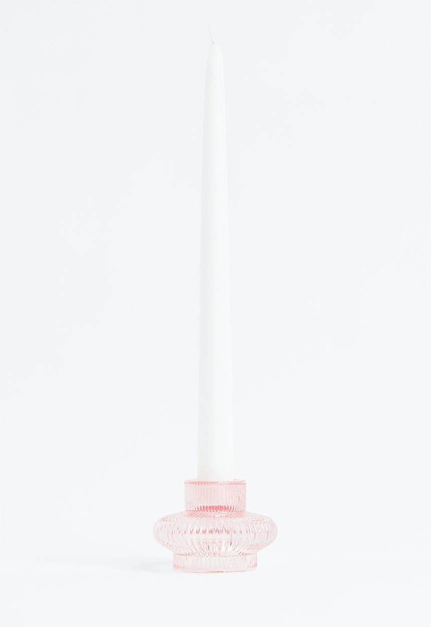 H&M - Glass candle lantern - pink