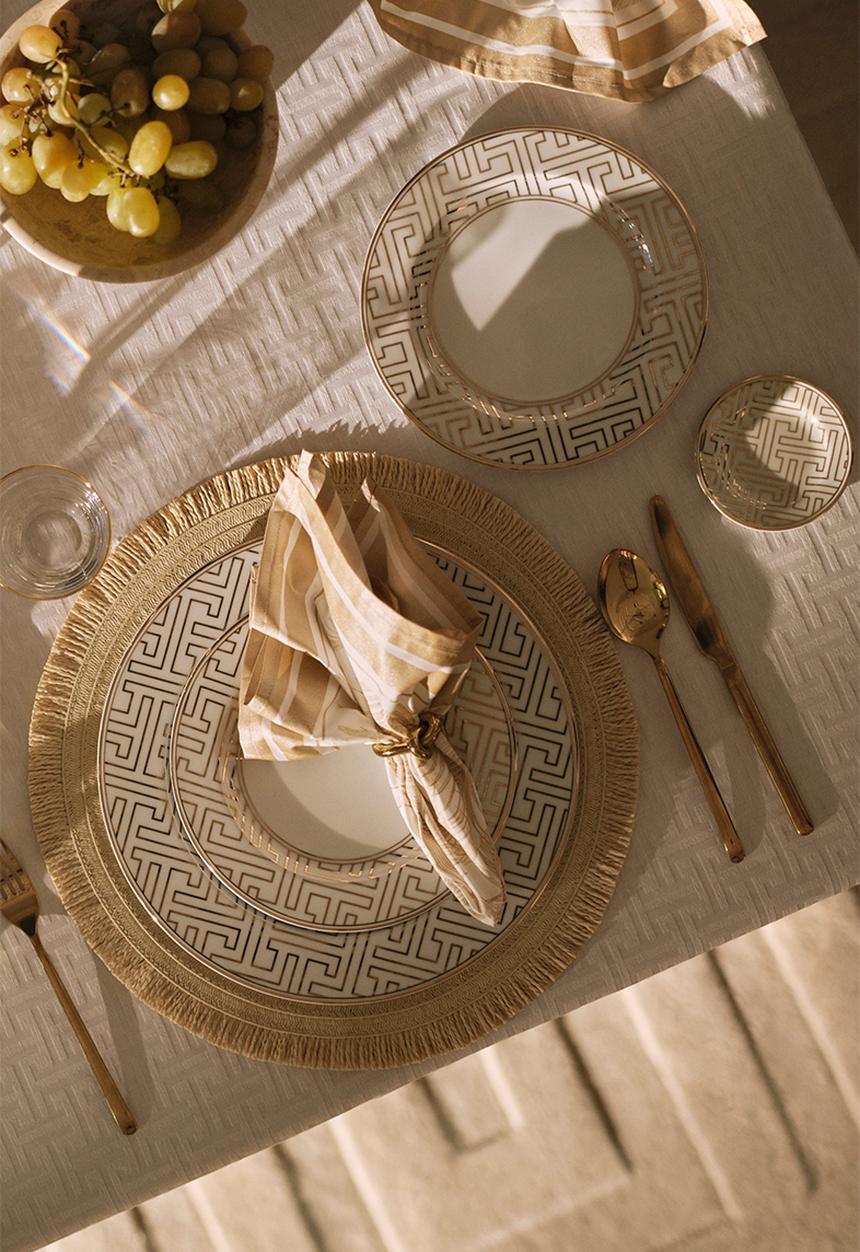 H&M - 2 Pack round place mats - light beige