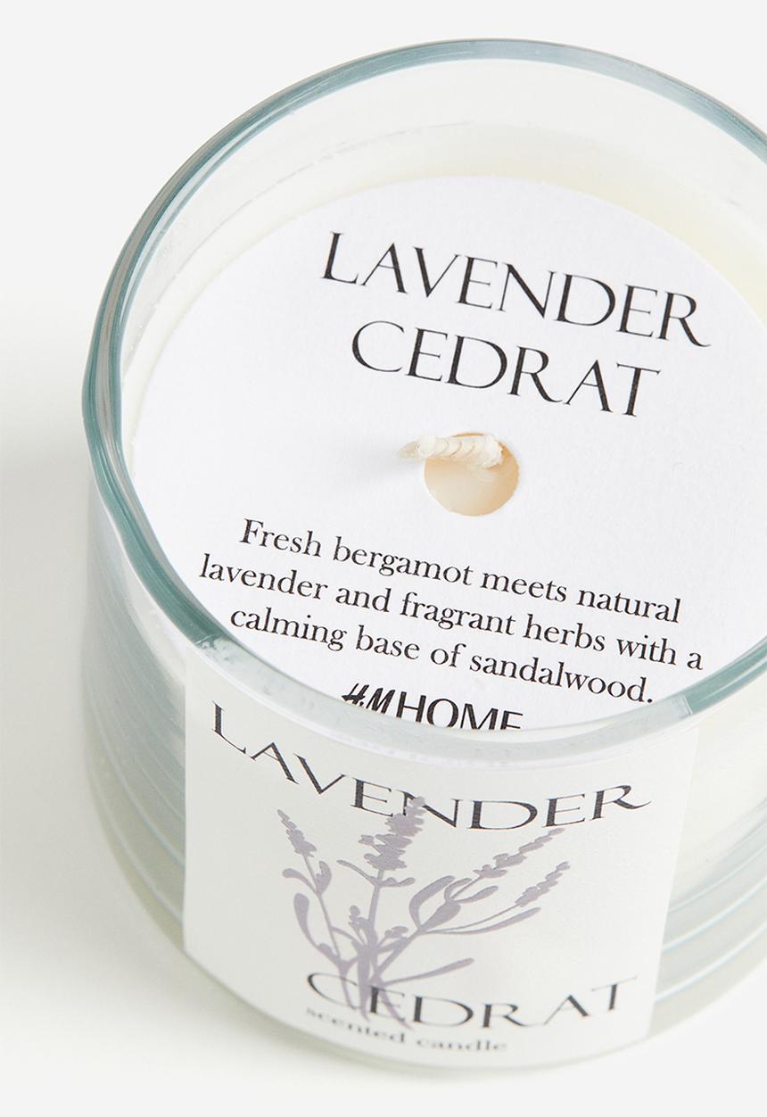 H&M - Scented candle in glass holder - white 