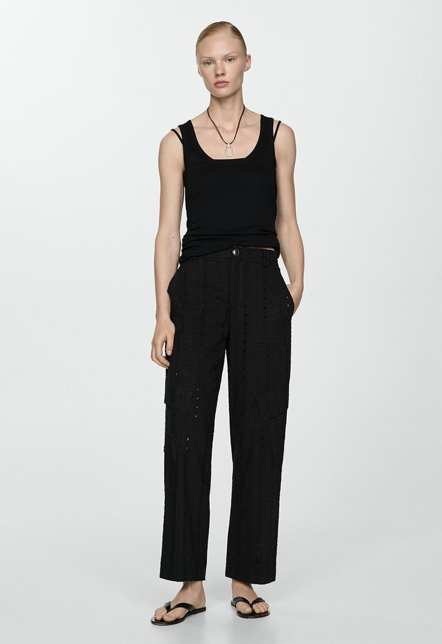 MANGO - Trousers Oslo - Black